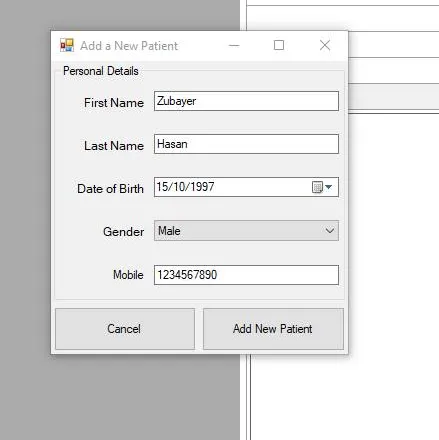 Patient Entry