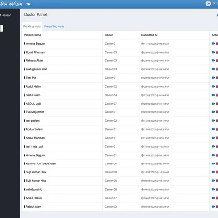 doctor dashboard